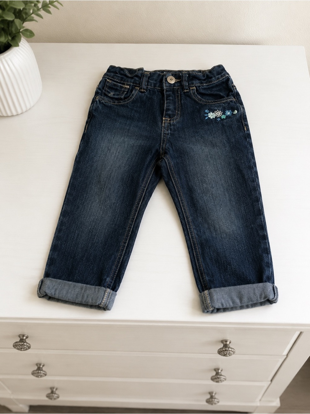 Oshkosh B’gosh Girls Dark Wash Denim Jeans